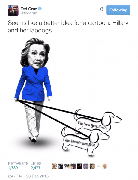 hillary and lapdogs