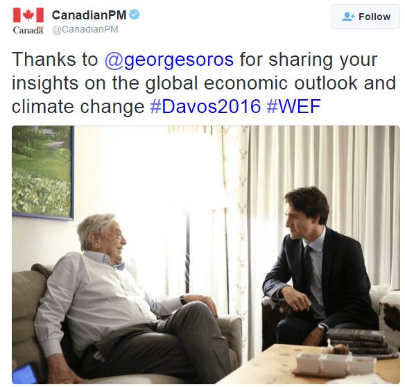 soros and trudeau